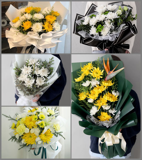 广东江门市开平市塘口镇南屏村白事花束代送